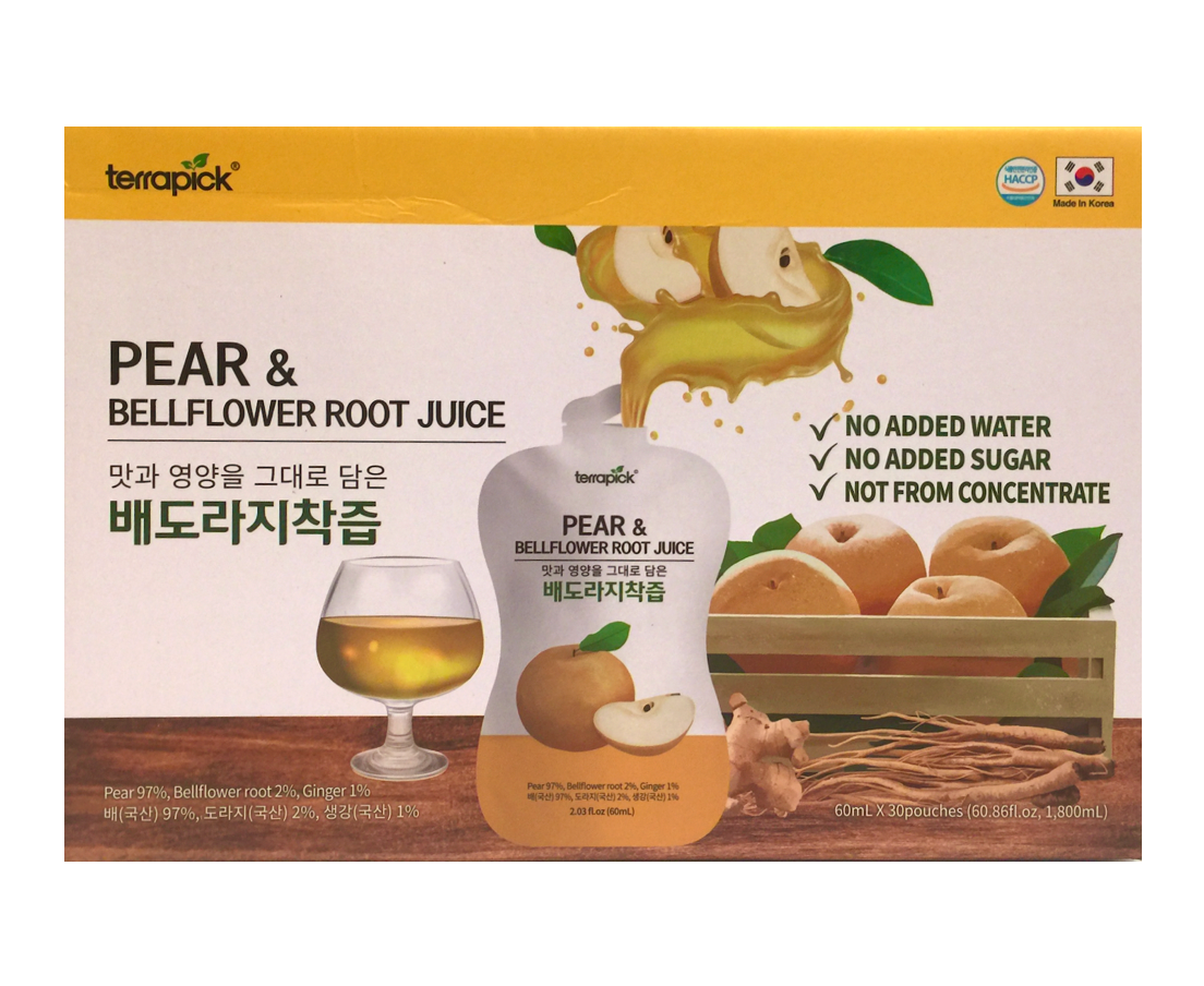 Korean pear & balloon flower root juice 60ml 30 pouches (1.8L)