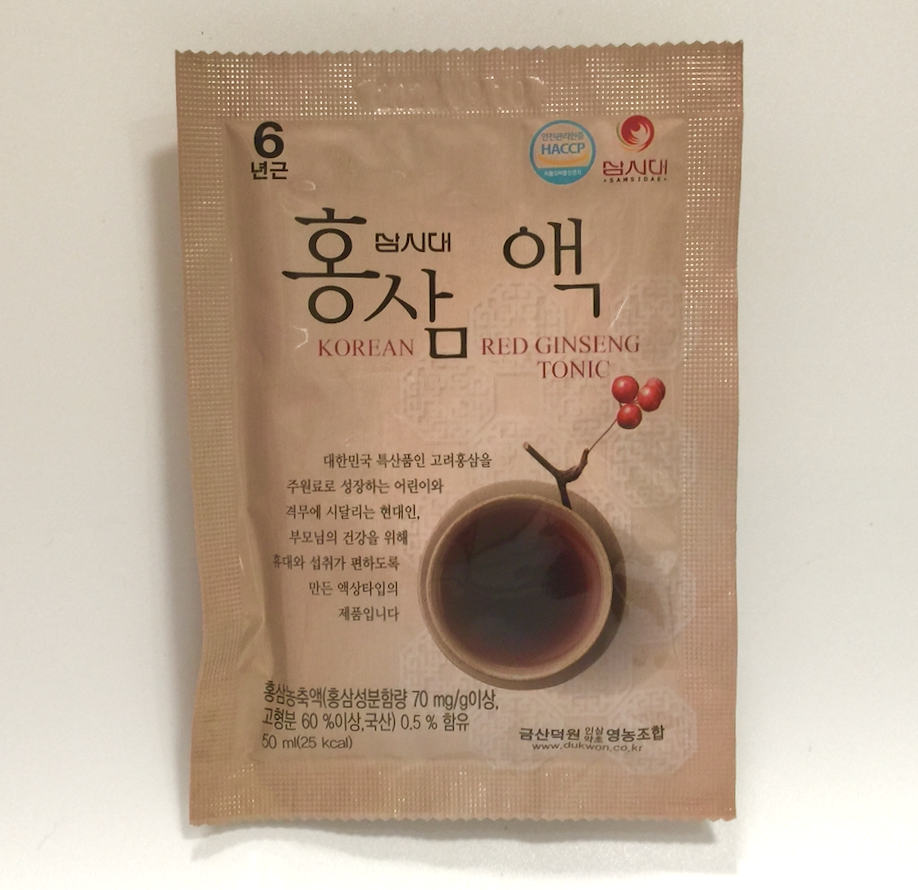 Korean red ginseng concentrate 0.5% tonic 50ml 20 packs gift box (1L)