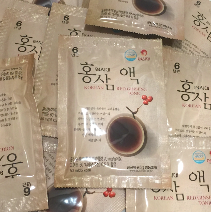 Korean red ginseng concentrate 0.5% tonic 50ml 20 packs gift box (1L)