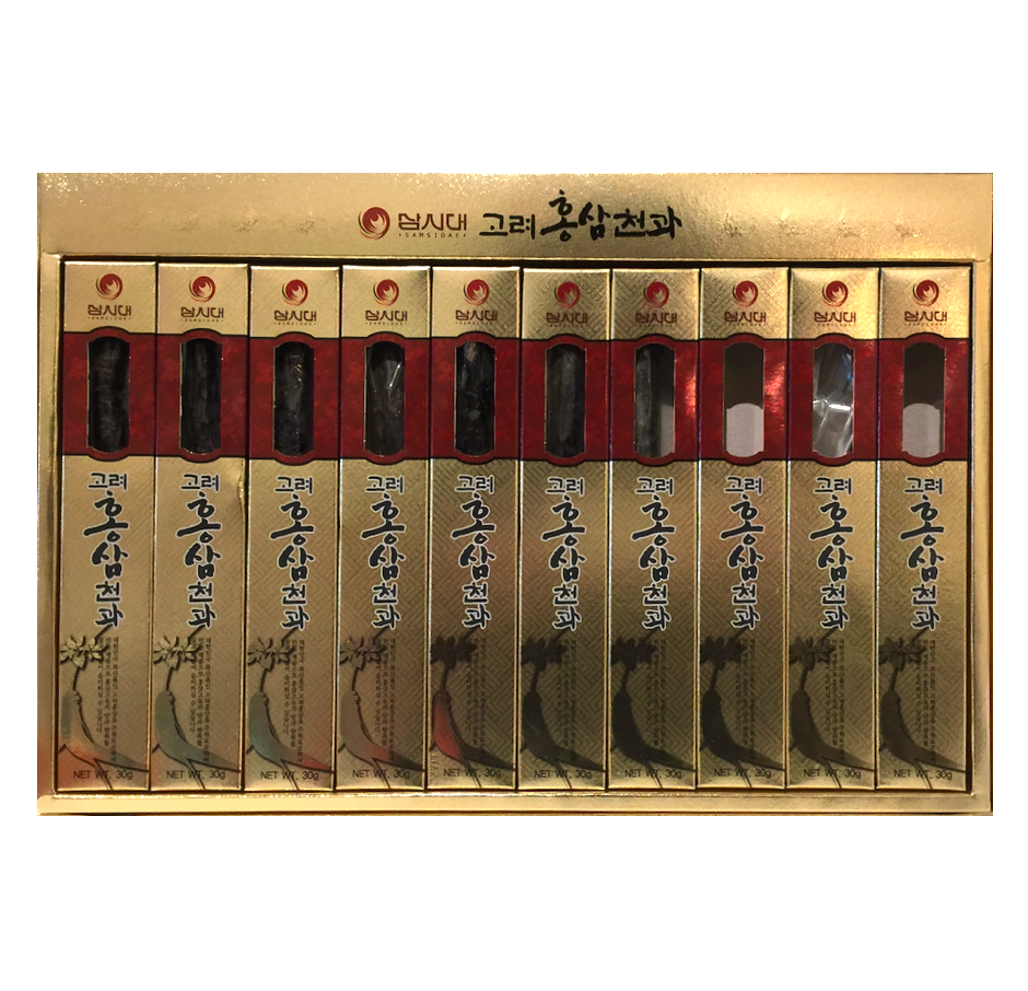 Sweetened Korean red ginseng 54% whole root 10pc (300g)