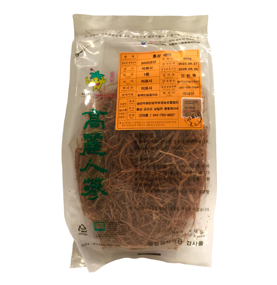 Korean red ginseng fine roots 10.5oz (300g)