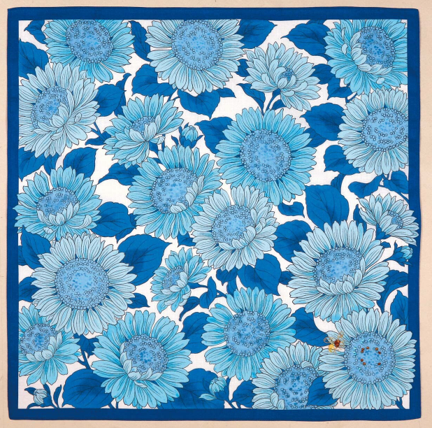 Japanese cotton handkerchief - Sunflower (2 colors)