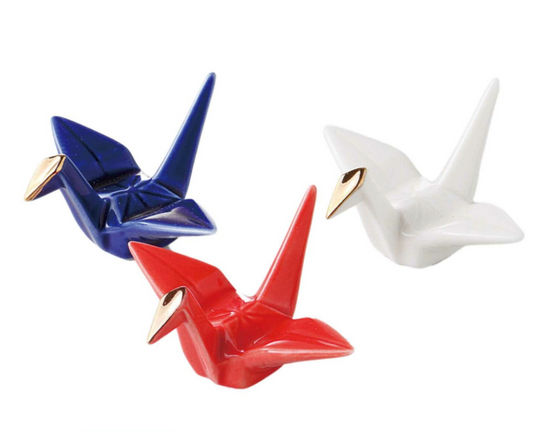 Chopstick rest - crane, a bird of congratulation