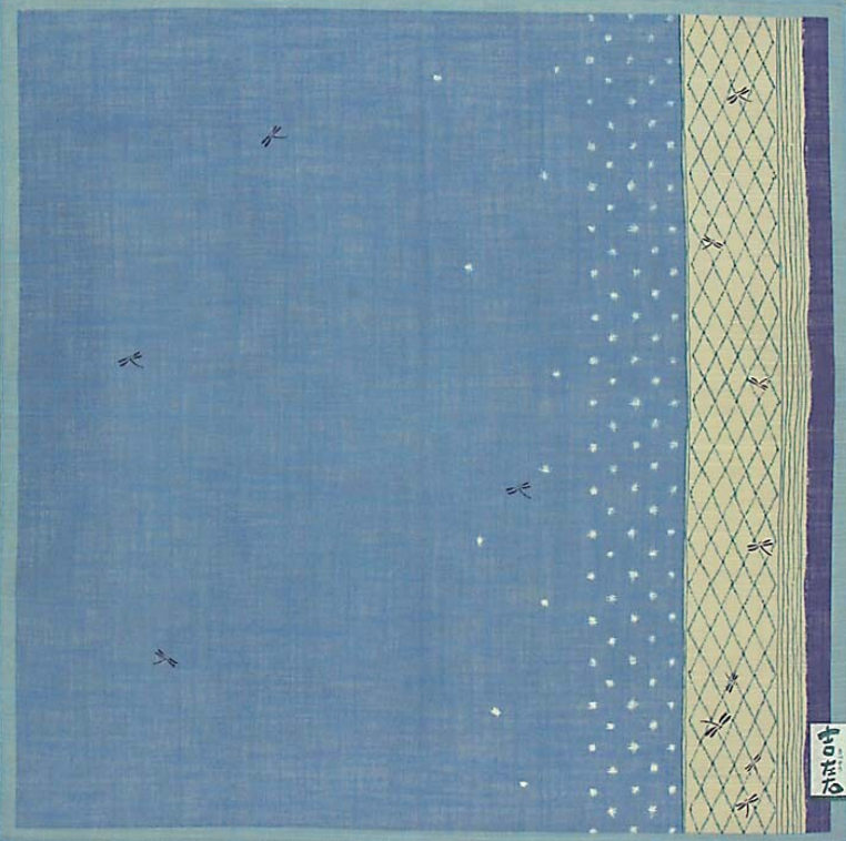 Japanese cotton handkerchief - Dragonflies (3 colors)