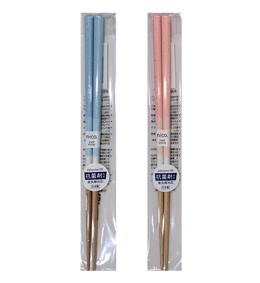 Wakasa lacquer antibacterial dishwasher-safe chopsticks - Pastel (2 colors)