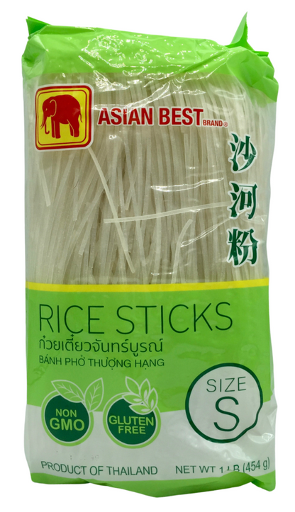 Asian Best Non-GMO thin rice noodle 454g