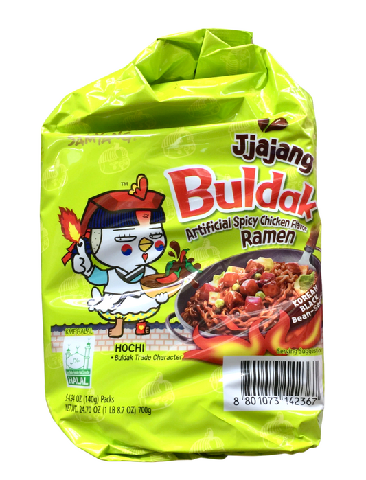 Samyang buldak jjajang 辣鸡味拉面 4.94oz 5 包 (700g) 🌶🌶