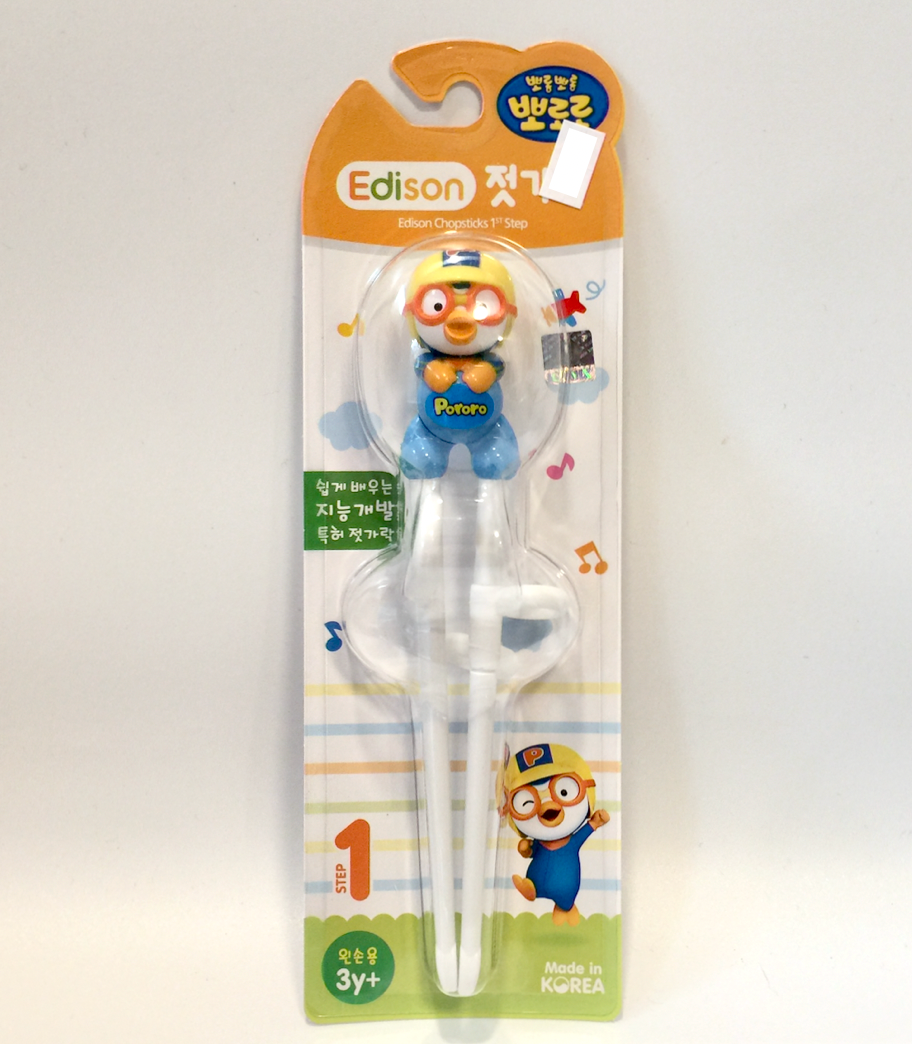 Pororo Edison kids chopsticks for left hand