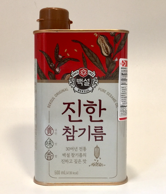 백설 순수참기름 16.9 oz (500g) 