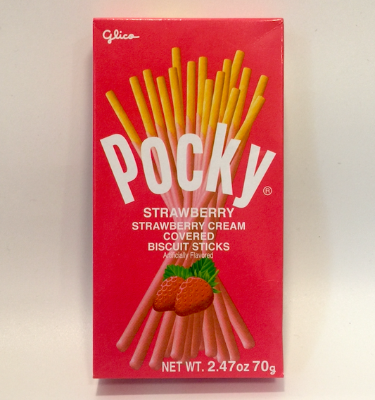 Pocky strawberry cream covered biscuit sticks 2.4oz (70g)