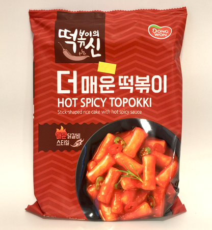 Dongwon topokki hot & spicy rice cake 8.4oz (240g) 🌶