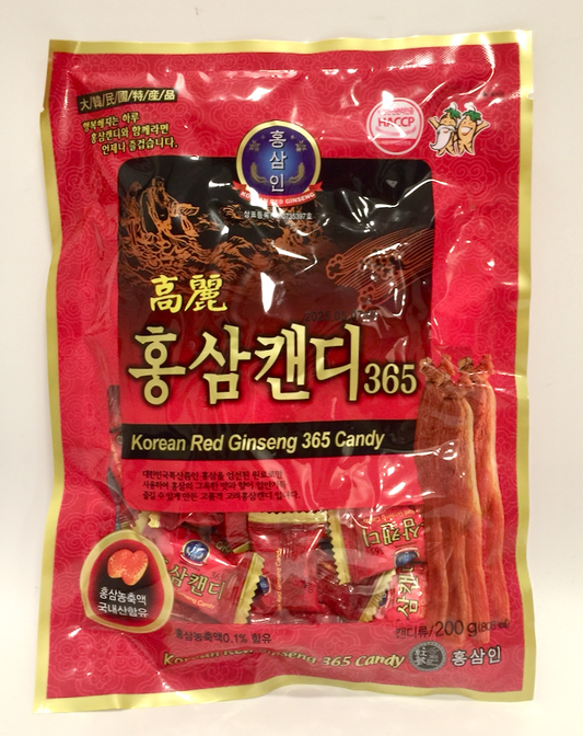 韩国红参浓缩物 0.1% 糖果 7 盎司（200 克）