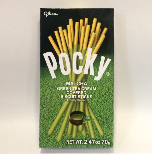 Pocky matcha green tea covered biscuit sticks 2.4oz (70g)