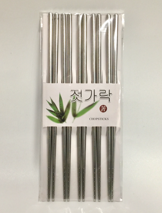 Stainless steel hollow chopsticks 5 pairs