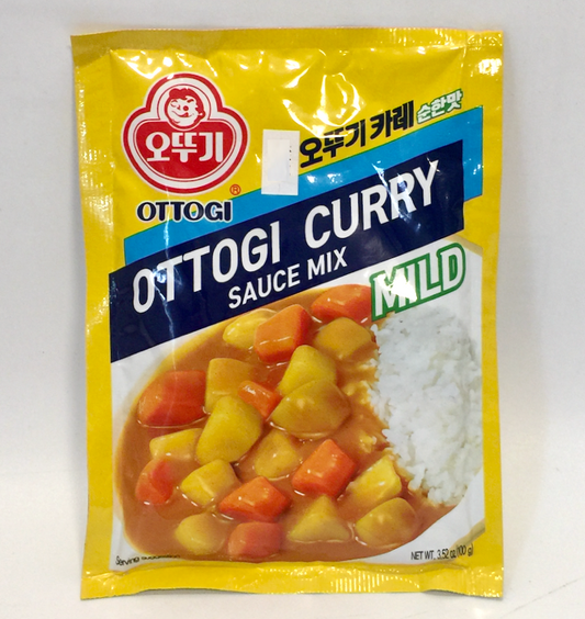 Ottogi 淡咖喱酱混合 3.5 盎司（100 克）