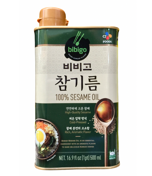 비비고 100% 참기름 16.9oz (500g)