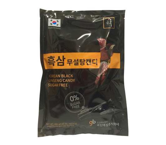 Korean black ginseng extract 0.5% sugar/sodium-free candy 7oz (200g)