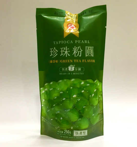 五福园绿茶味木薯珍珠 8.8oz (250g)