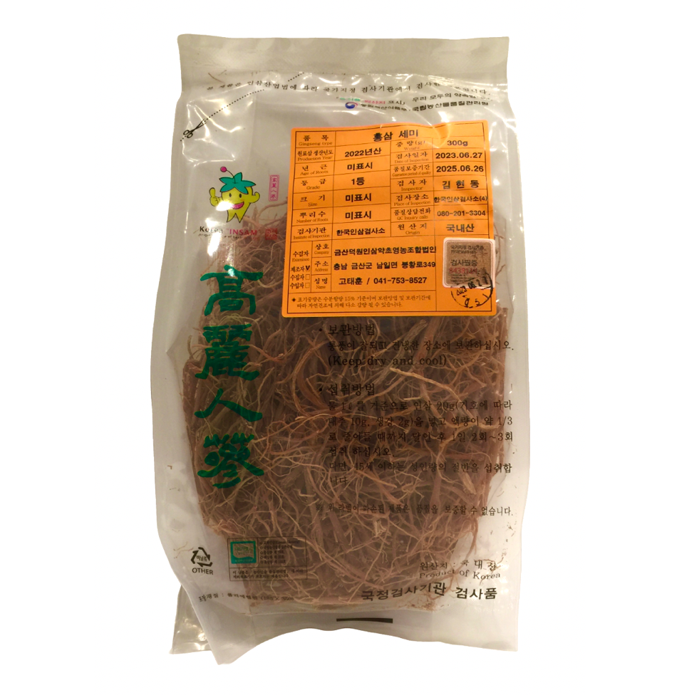 고려홍삼 세뿌리 10.5oz (300g)