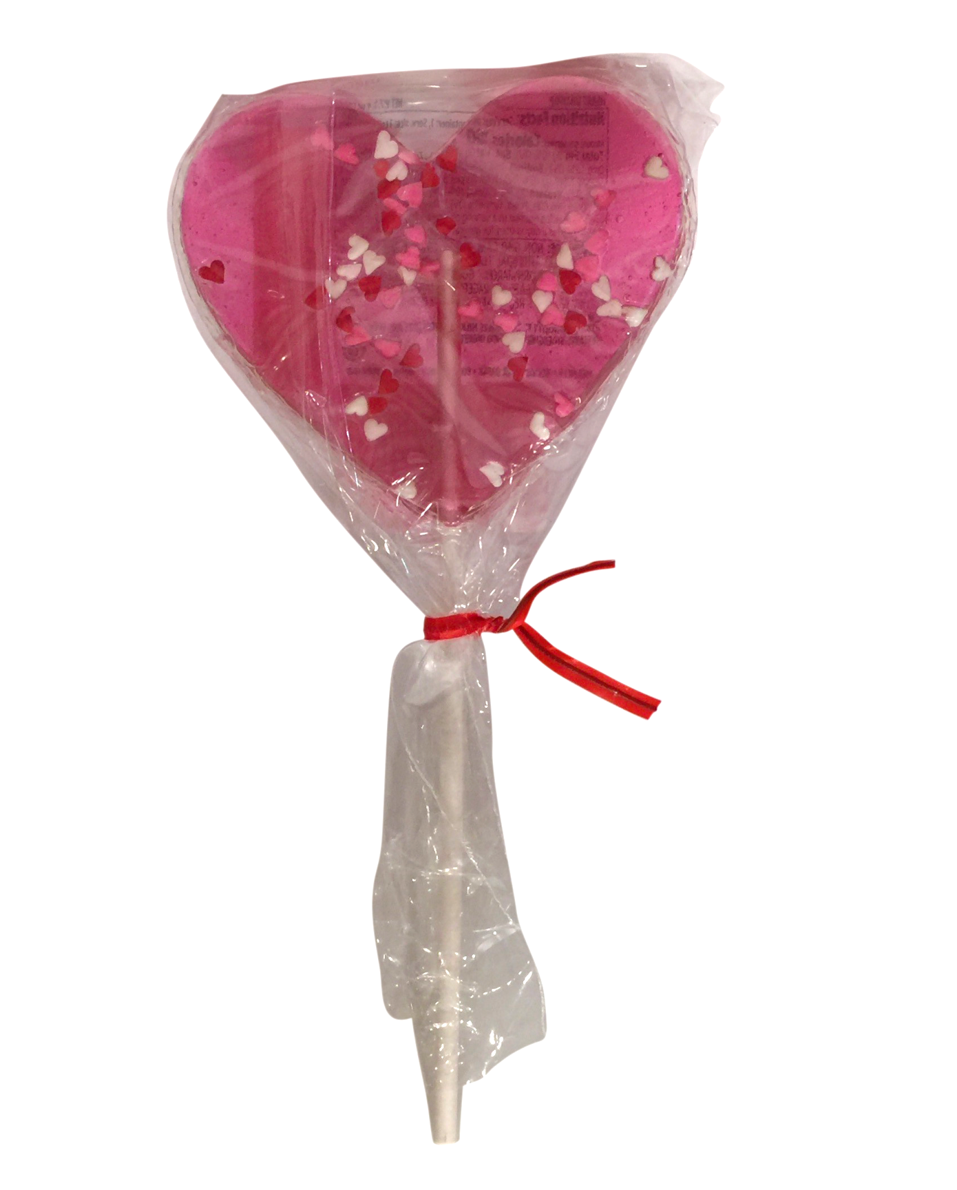 Melville confetti pink watermelon heart lollipop 1.4oz (40g)