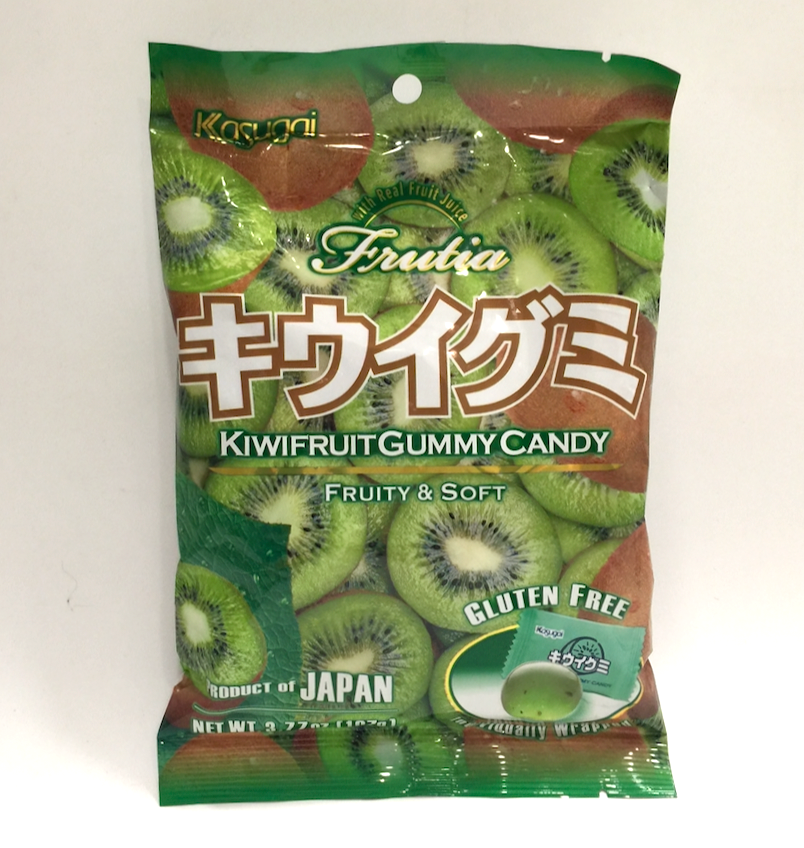 Kasugai frutia kiwi gummy candy 3.5oz (102g)