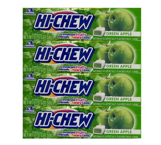 Hi-chew green apple fruit chew 1.7oz 4 packs (200g)