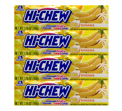 Hi-chew 香蕉水果咀嚼物 1.7 盎司 4 包（200 克）