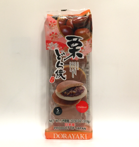 Dorayaki baked red bean cake with chestnut 5pc 10.9oz (310g)