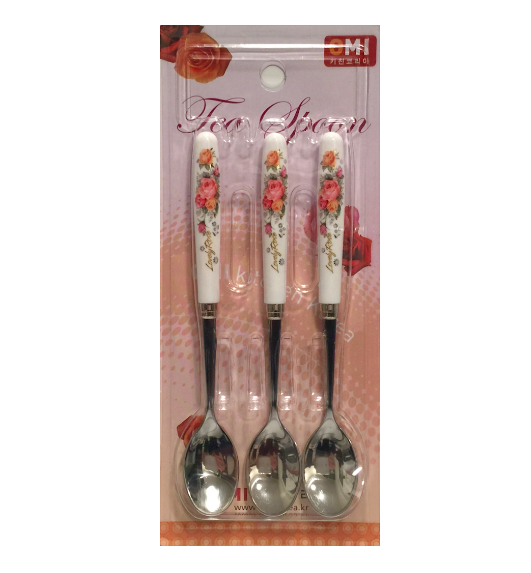 Lady rose stainless steel tea spoon 3pcs