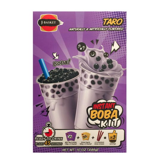 J-Basket taro bubble tea kit 3 sets (285g)