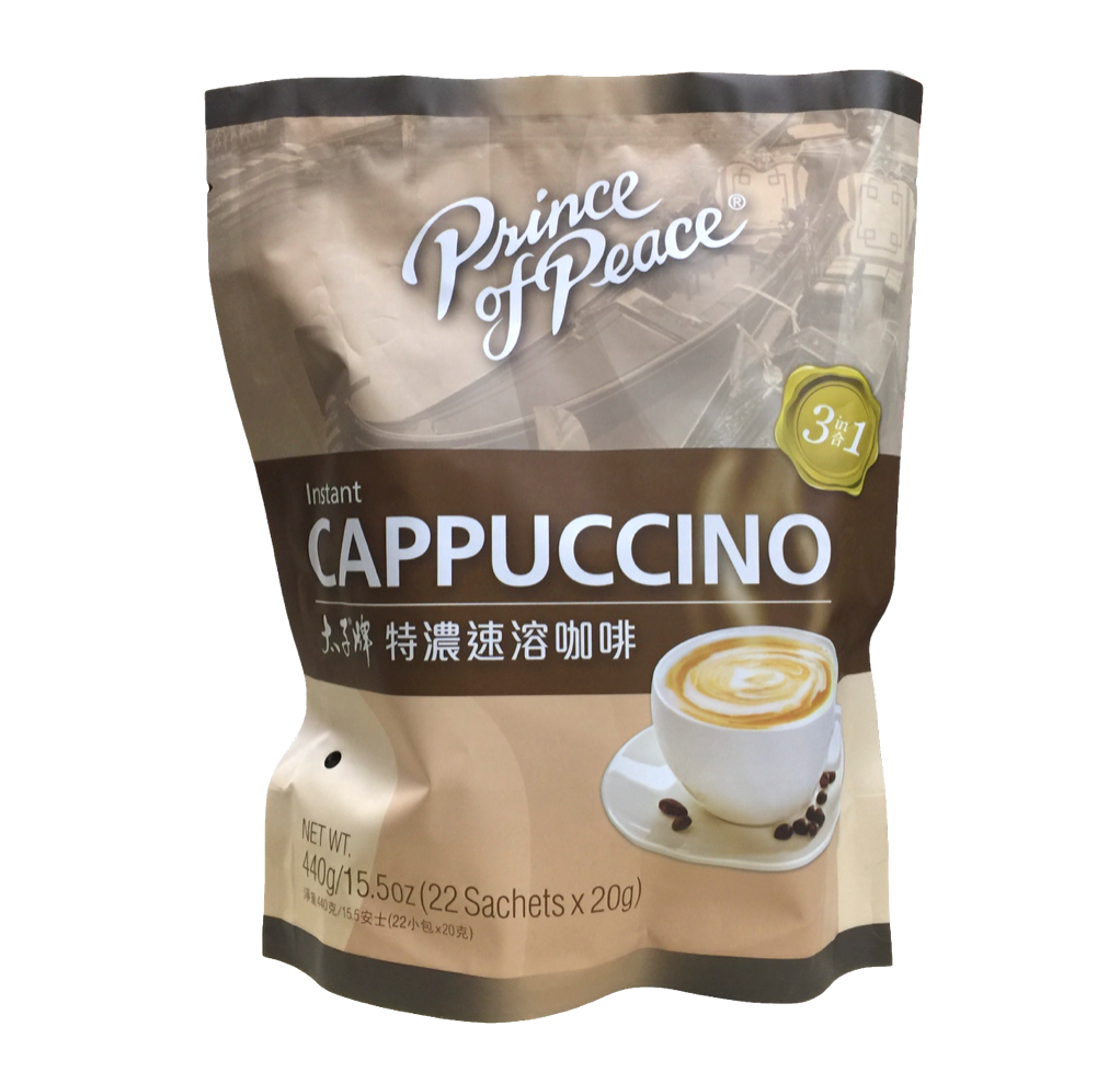 Prince of Peace instant cappuccino mix 22 sachets (440g)
