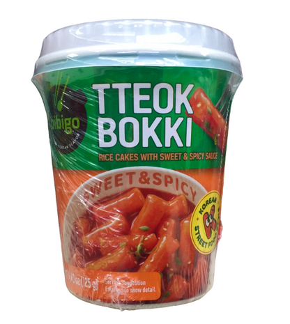 Bibigo topokki rice cake cup with sweet & spicy sauce 4.4oz (125g) 🌶