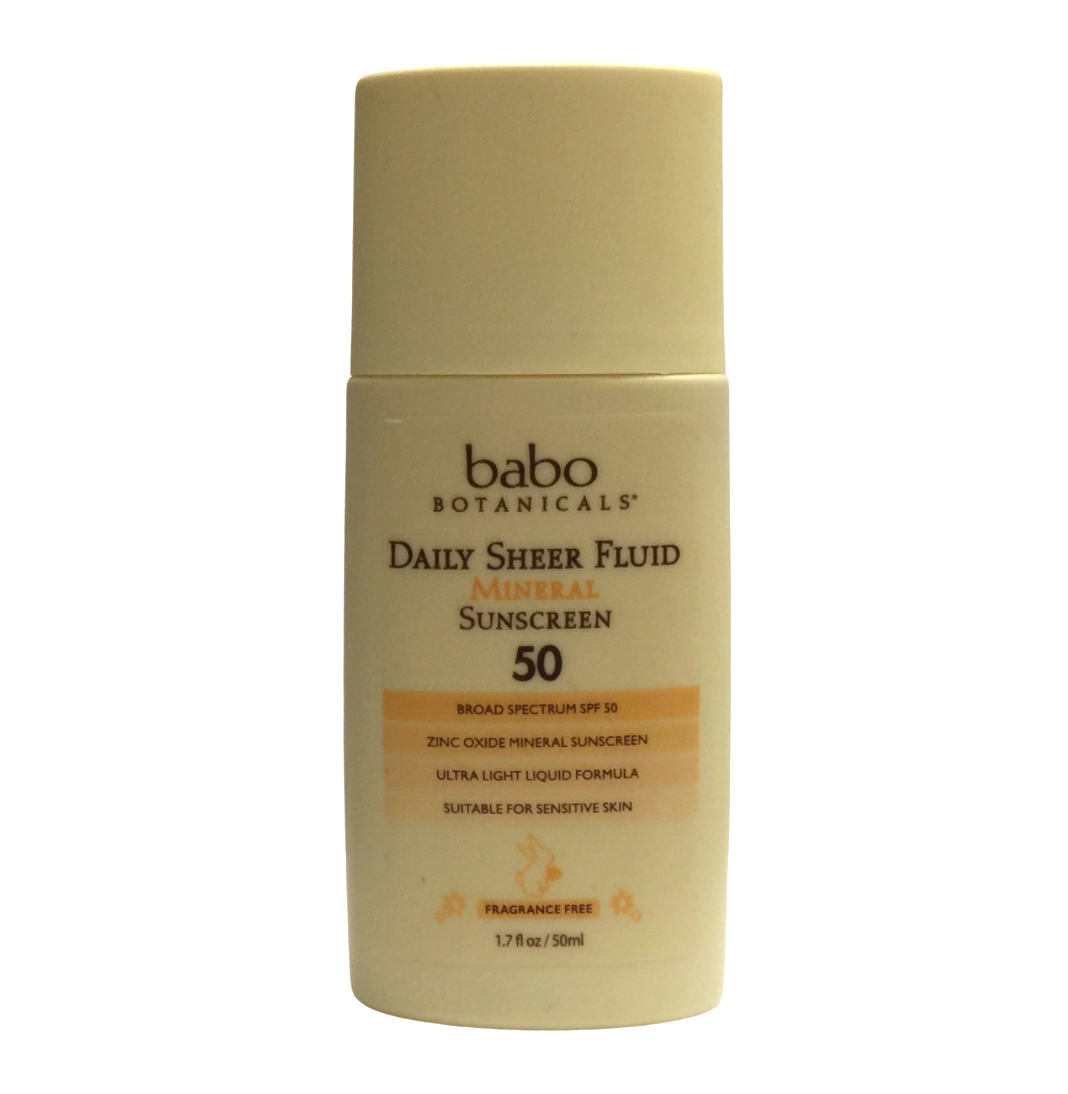 [EWG Verified®] Babo daily sheer mineral sunscreen SPF 50 fluid 1.7oz (50ml)