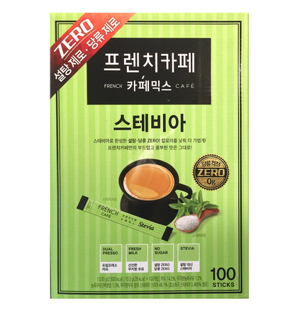 French Café stevia zero sugar instant coffee mix 100 sticks