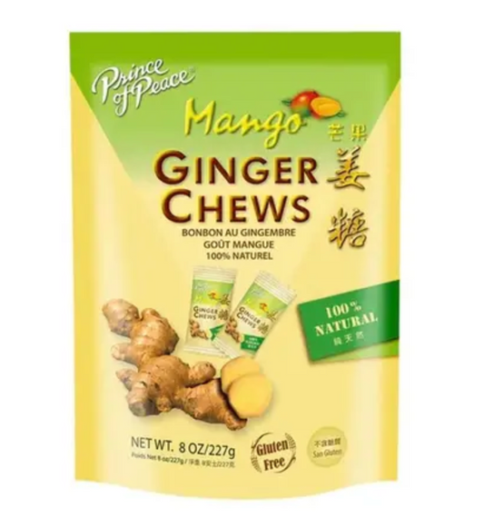 Prince of Peace mango ginger chew 8oz (227g)