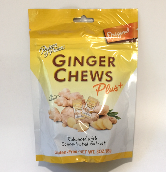 Prince of Peace GMO-free original ginger chew plus 3oz (85g)