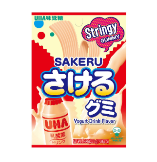 Sakeru yogurt flavor stringy gummy 1.1oz (32g)