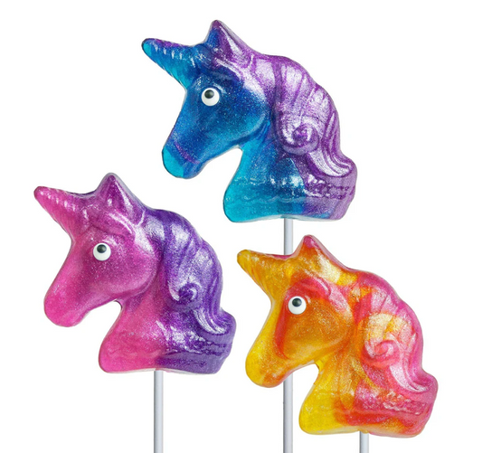 Melville glitter swirl unicorn lollipop 1oz 3 counts