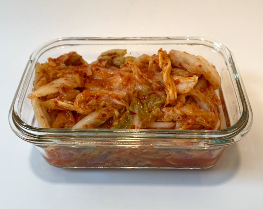 [Ref/Glass] Fuji apple Kimchi fresh slices 🌶