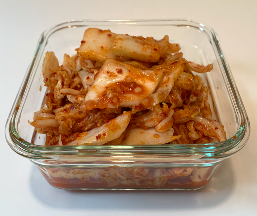 [Ref/Glass] Fuji apple Kimchi fresh slices 🌶