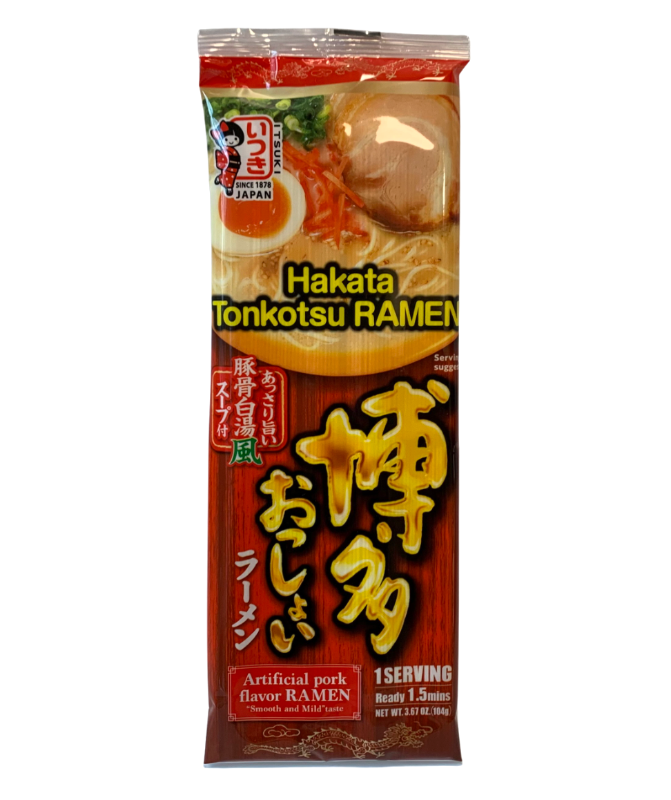 日本速食猪骨拉面 3.7 盎司 5 份（520 克）*始于 1878 年*