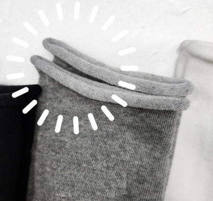 Korean cotton blend socks - No-Band medium (3 colors)