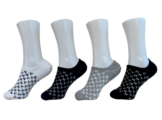 Unisex cotton blend no-show socks - NY (4 colors)