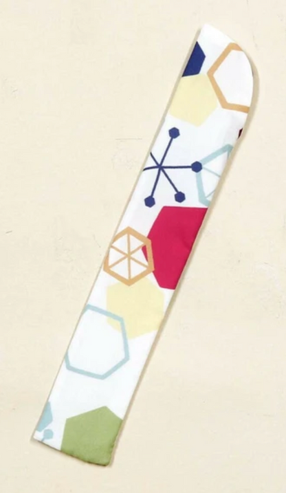 Japanese folding fan with case