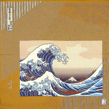 Japanese cotton handkerchief - The Great Wave (3 colors)
