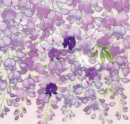Japanese cotton handkerchief - Wisteria trellis (3 colors)