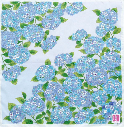 Japanese cotton handkerchief - Hydrangea (3 colors)