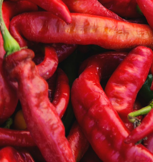 Sun-dried red pepper flakes (Korean chili powder aka gochugaru)