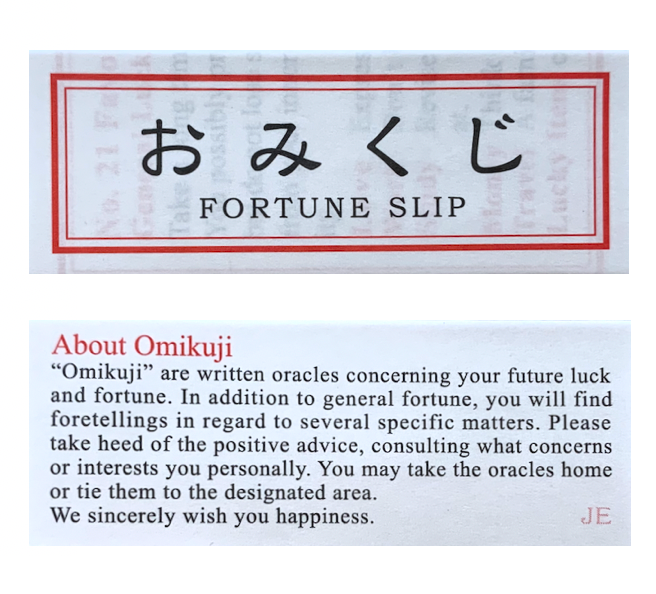 Daruma doll & omikuji (fortune slip)
