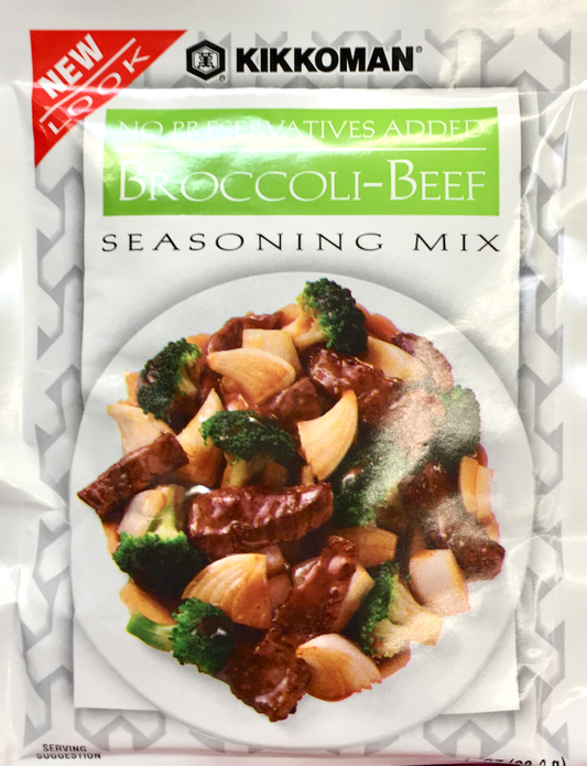 Kikkoman broccoli beef seasoning mix 1oz 12 packs (280g)